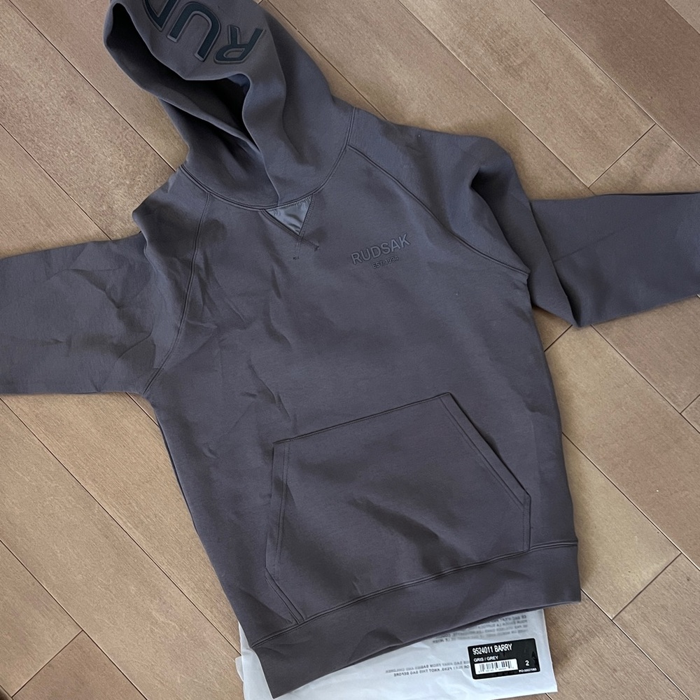 NWT RUDSAK Charcoal women’s “Barry” Hoodie size 2